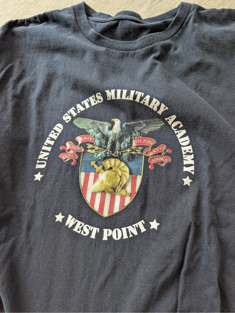 United States Military Academy West Point T-Shirt Black Adult XL Army USA